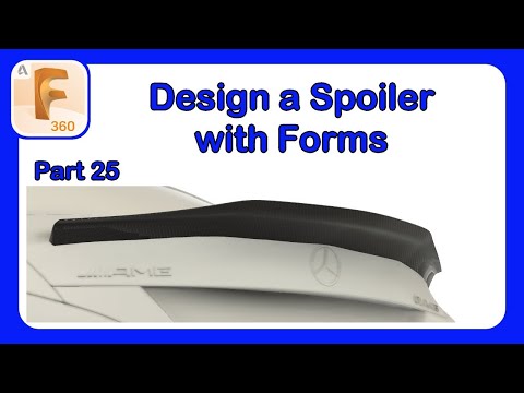 Fusion 360 Form Mastery - Part 25 - Designing an AMG Spoiler #Fusion360 #CarDesign