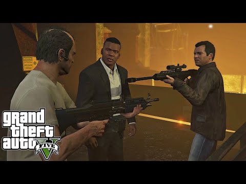 GTA 5 – Final Mission Deathwish Ending The Third Way – Michael, Trevor & Franklin vs Everyone!