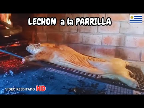COMO ASAR un LECHÓN en la PARRILLA.#COMO PREPARAR, CONDIMENTAR Y ASAR UN LECHÓN DE 15 KILOS.