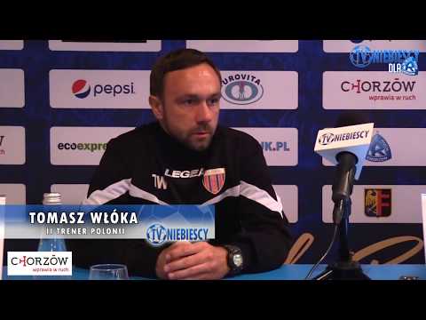 Trener Tomasz Włoka na konferencji po derbach Ruch 3-1 Polonia Bytom (26.10.2019 r.)