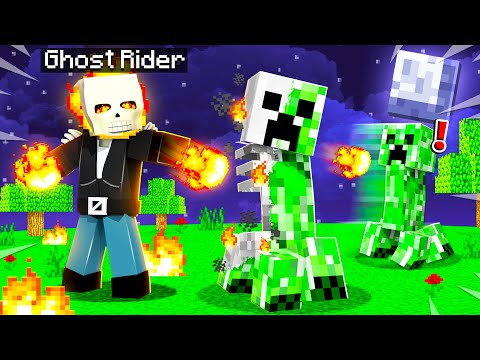 PLAYING as GHOST RIDER in MINECRAFT!