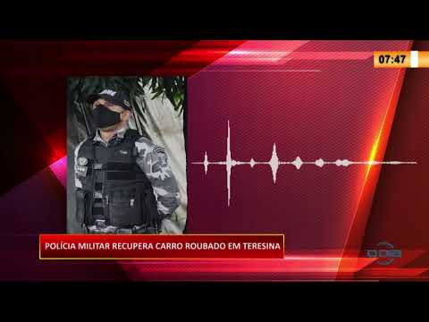 PoliÌcia Militar recupera carro roubado em Teresina 01 09 20
