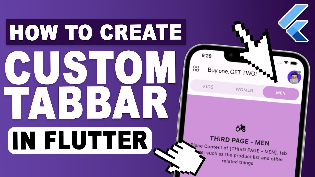 Create an Animated Custom TabBar Widget in FLUTTER (Easy & Efficient) | Flutter Tutorial