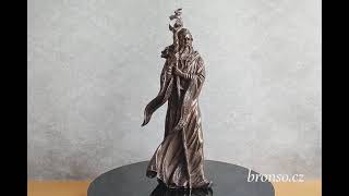 Merlin Ambrosius – čaroděj a druid, fantasy dekorace, soška Veronese WU76427A1