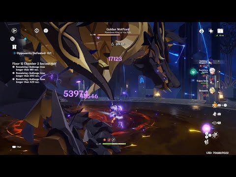 Genshin Impact - 3.3 Spiral Abyss 12-2 43s Speedrun Clear