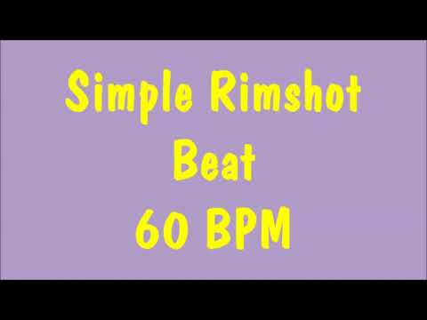 Drum Loops for Practice Rimshot with 60 bpm