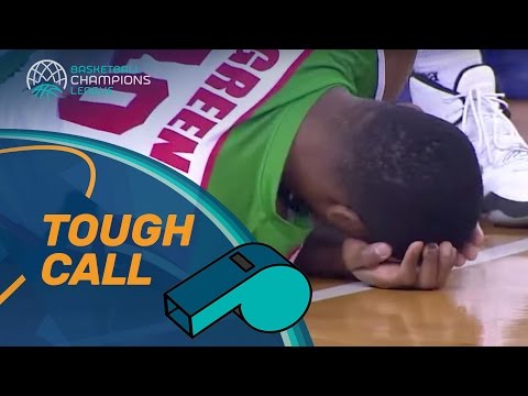 Tough Call: Excessive contact on defender by shooting player not called as an unsportsmanlike