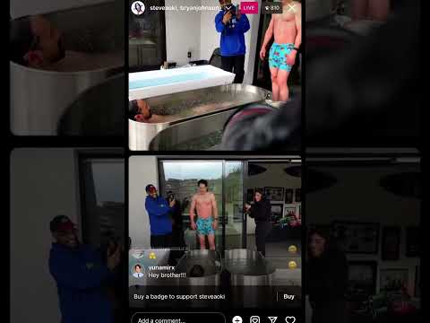 Bryan Johnson and Steve Aoki Instagram Live