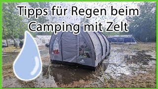 Tipps für Regen beim Camping mit Zelt | Hacks | Gadgets | zelten mit Kind