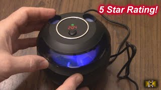 EcoBasic Ultrasonic 45KHz Cleaner for Dentures, Mouth Guards, Jewelry- Plus UV Light Sanitation!