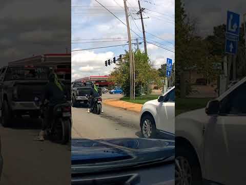 Idiot Biker Gets INSTANT KARMA ​#shorts