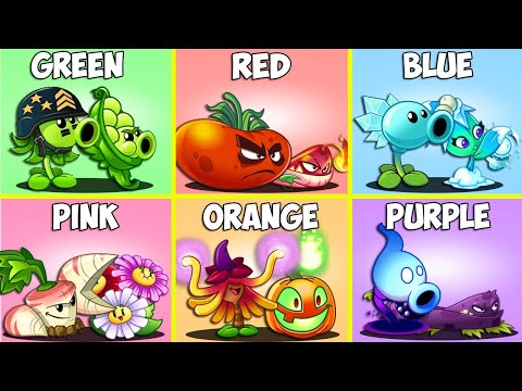 Random 6 Best Pair Color Team Plants Battlez - Who Will Win? - PvZ 2 Team Plant Vs Team Plant
