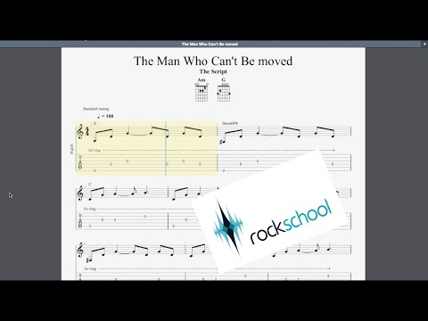 The Man Who Can't Be Moved Rockschool Grade 1 Guitar Play Along