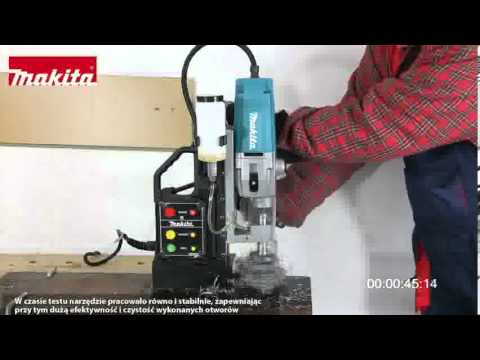 Makita Magnetinis gręžtuvas HB500 51 mm • 350 / 650 aps/min video