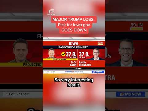 MAJOR TRUMP LOSS: Pick for Iowa gov GOES DOWN