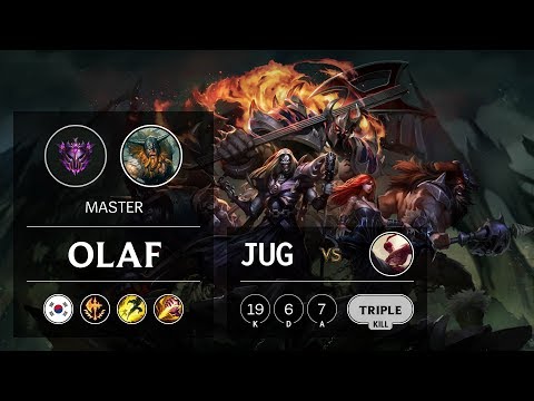 Olaf Jungle vs Lee Sin - KR Master Patch 9.18