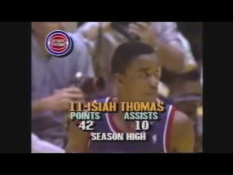 Isiah Thomas is Unstoppable (42 & 10 vs. Lakers)