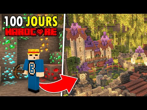 Surviving 100 days in A CAVE WORLD on Minecraft!