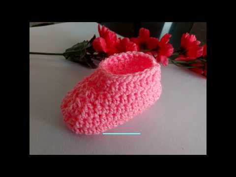 How to Make Crochet Baby Booties (0 to 3 Months) - For Beginners