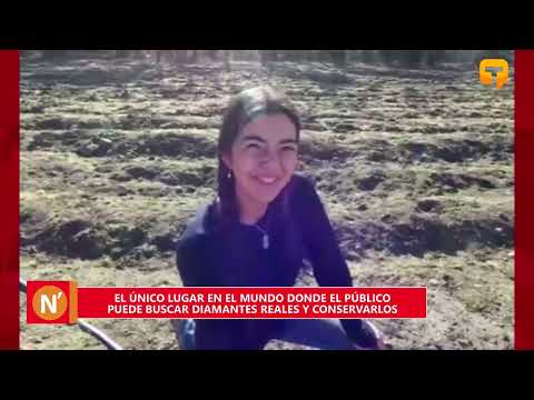 El único lugar en el mundo donde el público puede buscar diamantes reales y conservarlos