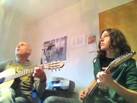 Johannes und Hans spielen einen Blues für 2 Gitarren