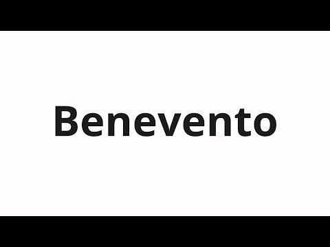How to pronounce Benevento