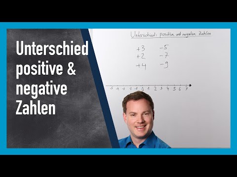 Unterschied positive negative Zahlen