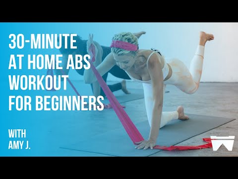 Amy Jordan 30-Minute Abs Workout for Beginners w/ OPTIONAL Resistance Band 💙 | @amyjordanofficial
