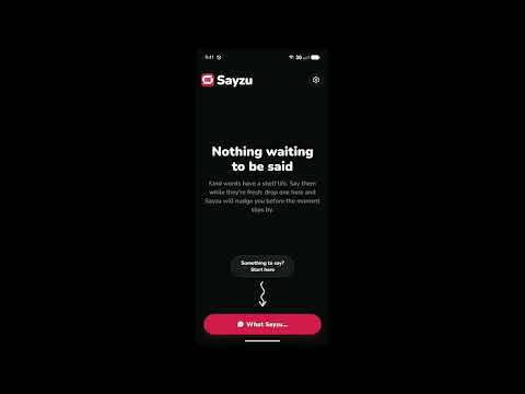 Sayzu: Things to Say video thumbnail