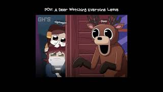 POV: A Deer Watching Everyone Leave  - 99 NIGHT IN THE FOREST | ROBLOX ANIMATION
