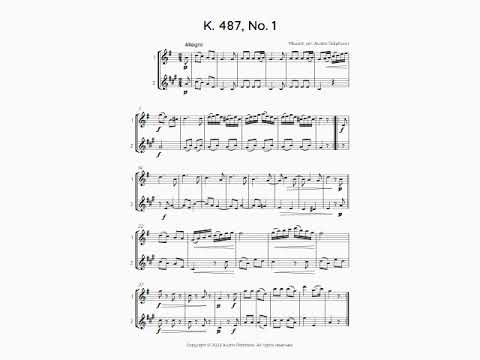 Mozart 12 duets, K. 487 - flute and clarinet duet