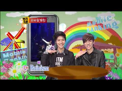 081102 SHINee Inkigayo Mobile Ranking