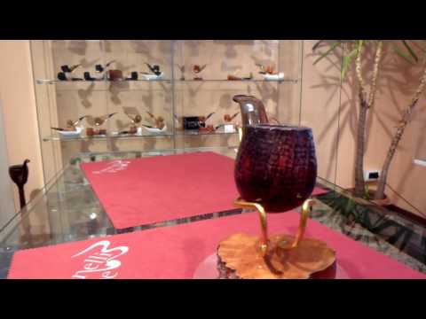 Cofanetto regalo pipa radica bent sabbiata - www.paronellipipe.it