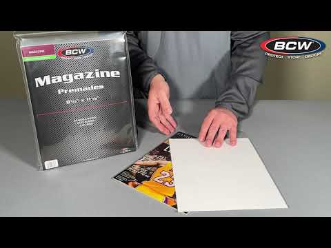BCW Premade Resealable Magazine Bag and Board