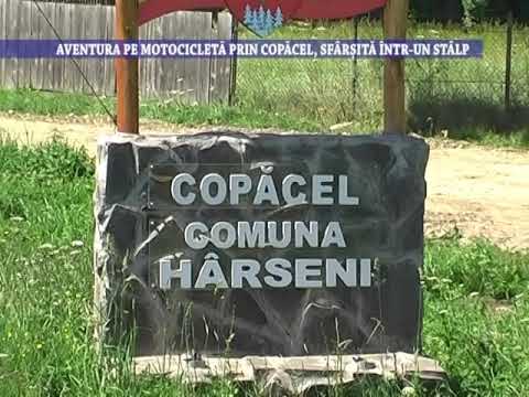 Aventura pe motocicleta prin Copacel, sfarsita intr-un stalp - 22 martie 2022