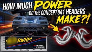 Concept 841 Headers On C8 Z06 | The REAL HP Gains DYNO Tested!