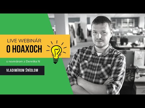 O hoaxoch na sociálnych sieťach s Vladimírom Šnídlom