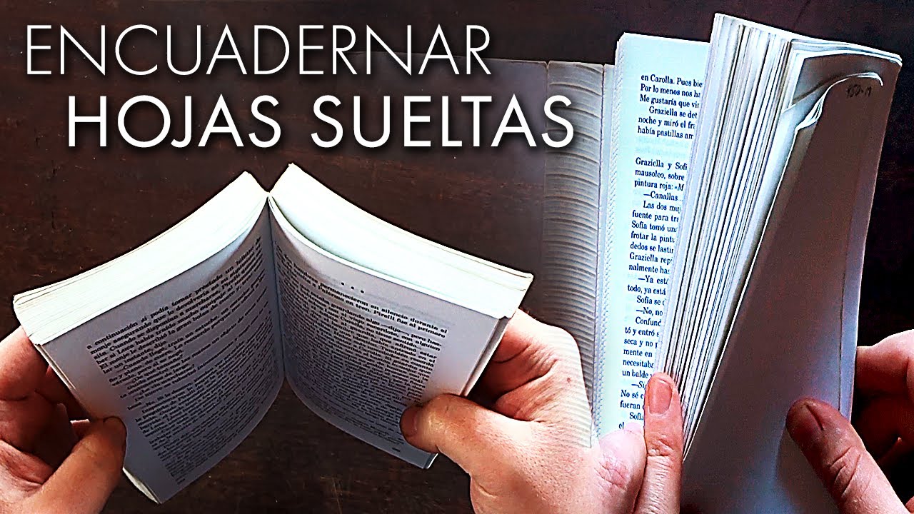 Watch Cómo ENCUADERNAR HOJAS SUELTAS ✅ Fácil y con buen acabado. Cómo reparar libros y páginas rotas Now Cómo ENCUADERNAR HOJAS SUELTAS ✅ Fácil y con buen acabado. Cómo reparar libros y páginas rotas