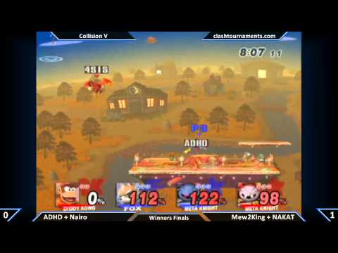 Collision V - Mew2King + NAKAT vs ADHD + Nairo - Winners Finals - SSBB