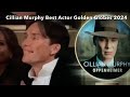Cillian Murphy Best Actor in a Motion Picture  Golden Globes 2024- A wonderful speech.