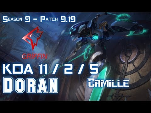 GRF Doran CAMILLE vs POPPY Top - Patch 9.19 KR Ranked