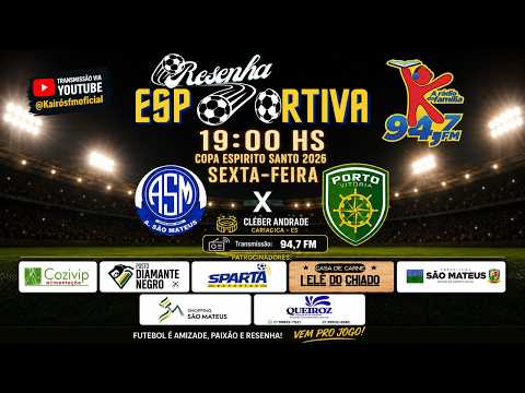 COPA ESPIRITO SANTO 2026 - PORTO VITORIA X AUDAX SÃO MATEUS