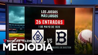 Estos son los partidos más largos de la historia de la MLB | Noticias Telemundo
