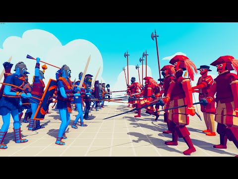 LEGIONER TEAM vs RENAISSANCE TEAM | TABS Totally Accurate Battle Simulator