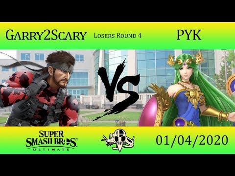 Garry2Scary (Snake) vs. PYK (Palutena) - Losers Round 4 - Pile O' Bones Smash #3