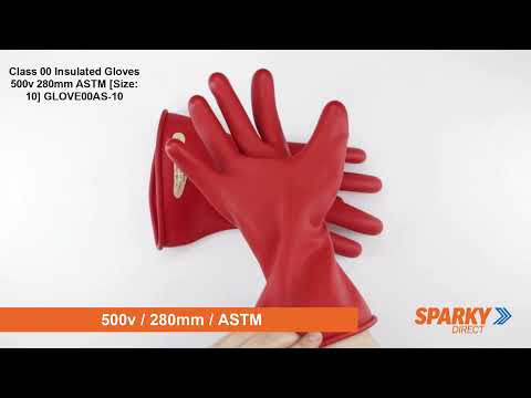 Raychem Class 0 Electrical Gloves 500V Insulating Safety Gloves