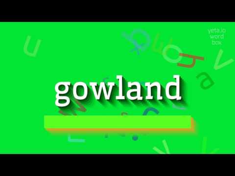 GOWLAND - How to say Gowland?