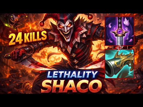 24 Kills Full Lethality Shaco - S15 Flex Ranked [League of Legends] Full Gameplay - Infernal Shaco