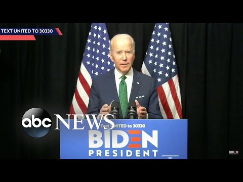 Biden adheres to CDC guideline by addressing people via video stream