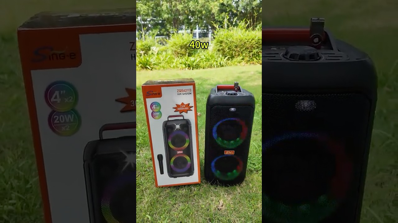 SinG-e Enceinte Bluetooth RGB portable ZQS-42113 video thumbnail
